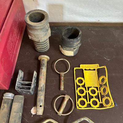 IRRIGATION REPAIR FITTINGS, BENCH STORAGE AND HARDWARE