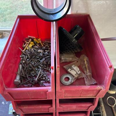 IRRIGATION REPAIR FITTINGS, BENCH STORAGE AND HARDWARE