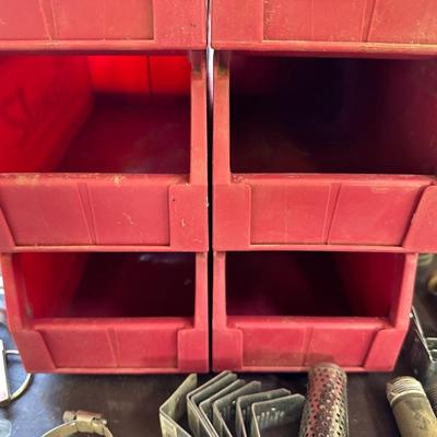 IRRIGATION REPAIR FITTINGS, BENCH STORAGE AND HARDWARE