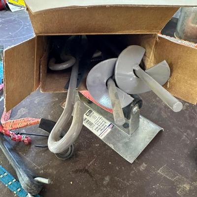 FLOATING TANK DE-ICERS, PAINT SPRAYER, AUGER ANCHORS AND MORE