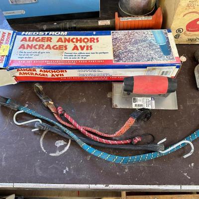 FLOATING TANK DE-ICERS, PAINT SPRAYER, AUGER ANCHORS AND MORE
