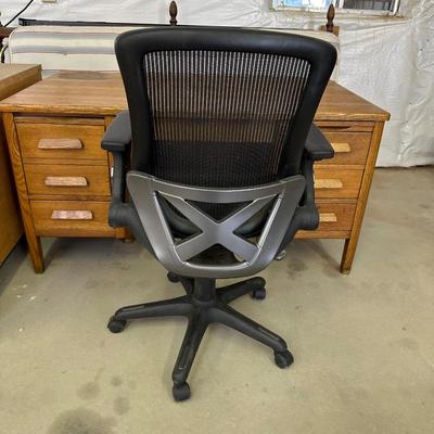 SOLID WOOD DESK AND A DESK CHAIR