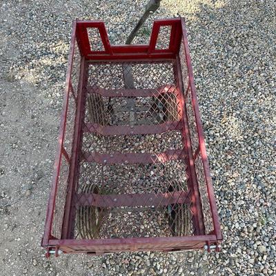 RADIO FLYER WAGON AND A YARD CART