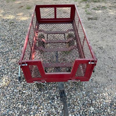 RADIO FLYER WAGON AND A YARD CART