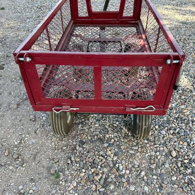 RADIO FLYER WAGON AND A YARD CART
