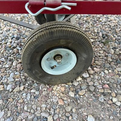 RADIO FLYER WAGON AND A YARD CART