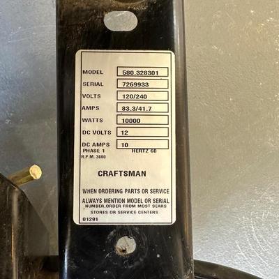 CRAFTSMAN PROFESSIONAL 10,000 GENERATOR