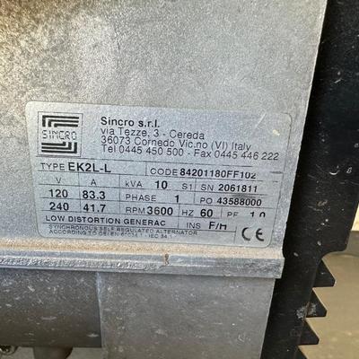 CRAFTSMAN PROFESSIONAL 10,000 GENERATOR