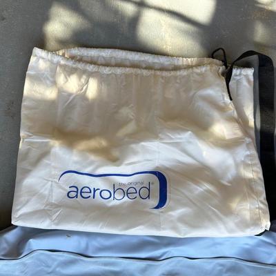 FULL SIZE AEROBED AIR MATTRESS, 2 SUITCASES AND A NECK PILLOW