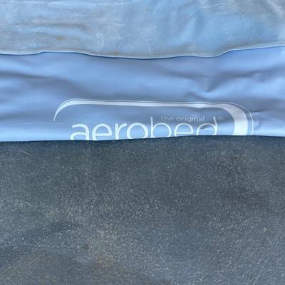 FULL SIZE AEROBED AIR MATTRESS, 2 SUITCASES AND A NECK PILLOW