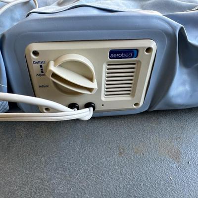 FULL SIZE AEROBED AIR MATTRESS, 2 SUITCASES AND A NECK PILLOW