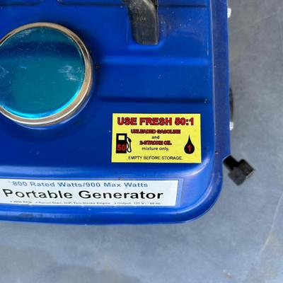PORTABLE GENERATOR 800 RATED WATTS/900 MAX WATTS