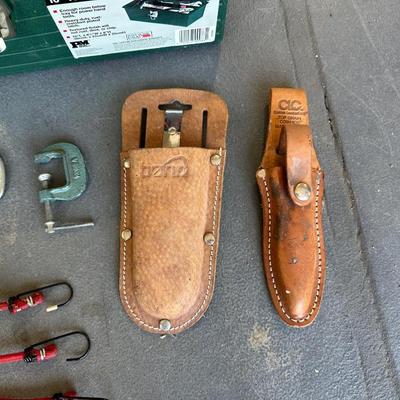 TOOL BOX, BUNGEES, SHEATHS AND MORE