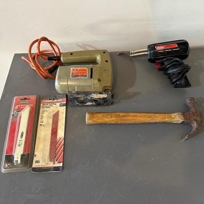JIGSAW, SOLDERING IRON, SAWZ ALL BLADES
