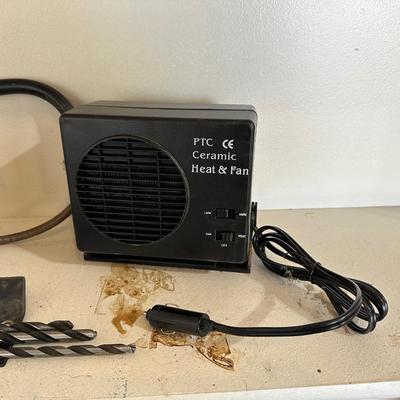SMALL CERAMIC HEATER & FAN, HAND TOOLS & MORE