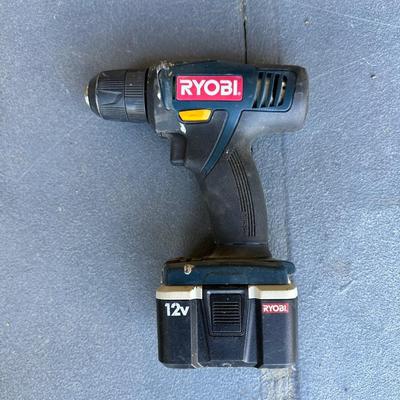RYOBI CORDLESS WEED CUTTER & CAULKING GUN PLUS CORDLESS DRILL
