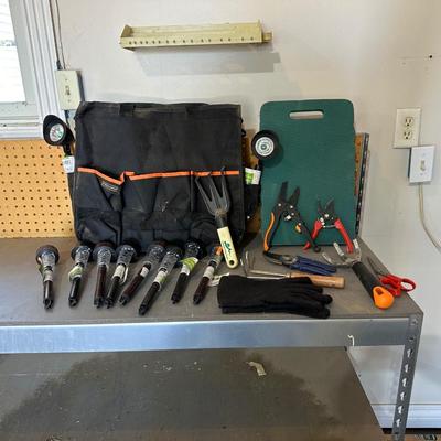 GARDENING TOOLS, SOLAR PATH LIGHTS & MORE