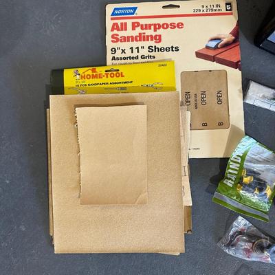 HARDWARE IN ORGANIZER, 220V CORD, WIRE STRIPPERS AND MORE