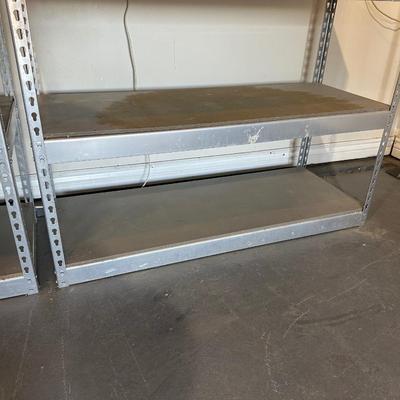 STEEL WORKBENCH WITH PEGBOARD BACK