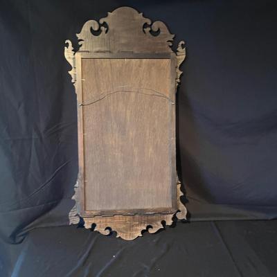 Light Colored Wooden Framed Ornate Mirror (2D-MG)