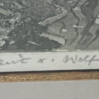 Pair of Pencil Signed Etchings