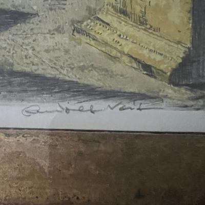 Pair of Pencil Signed Etchings