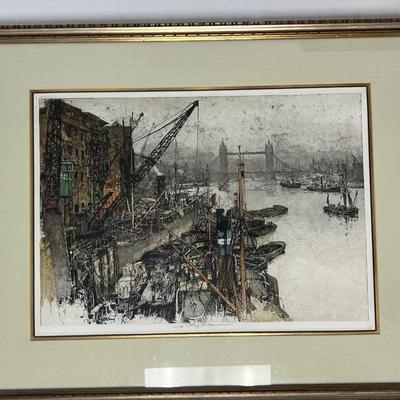 Pair of Pencil Signed Etchings