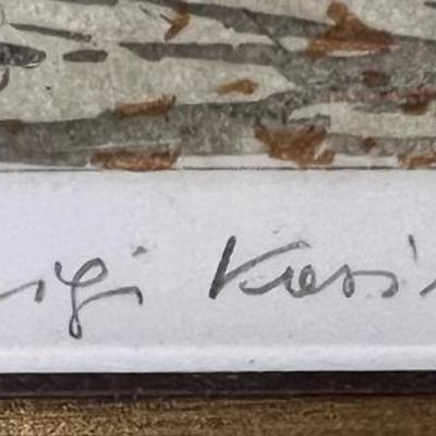 Pair of Pencil Signed Etchings