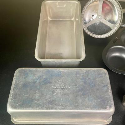 Vintage Metallic Bakeware Lot - various types and makers