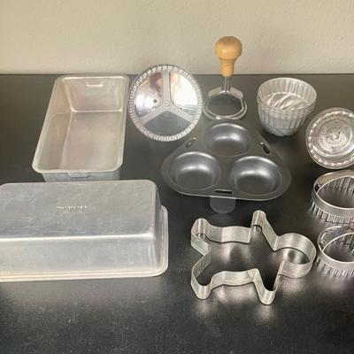 Vintage Metallic Bakeware Lot - various types and makers