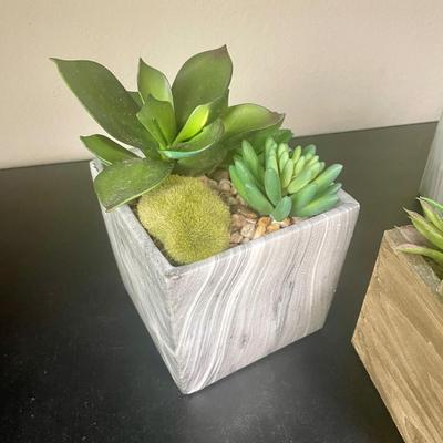 Potted Artificial Mini Succulent Lot