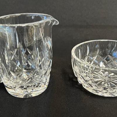 Waterford Lismore Creamer and Open Sugar Bowl