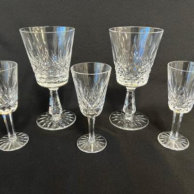 Waterford Lismore Wine Glass and Cordial Assortment