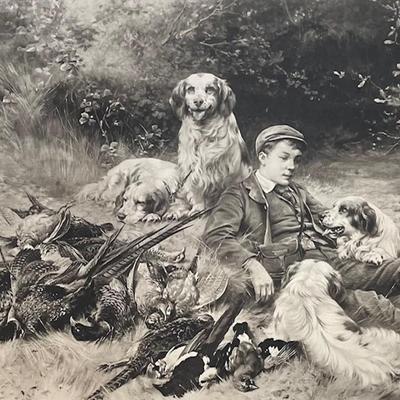 Thos Blink 1894 "The Keeper's Corncer" Signed Thomas Blink in Pencil