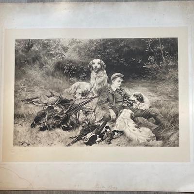 Thos Blink 1894 "The Keeper's Corncer" Signed Thomas Blink in Pencil