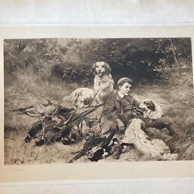 Thos Blink 1894 "The Keeper's Corncer" Signed Thomas Blink in Pencil #2