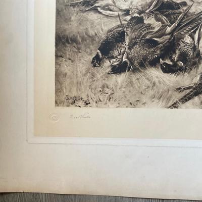 Thos Blink 1894 "The Keeper's Corncer" Signed Thomas Blink in Pencil #2