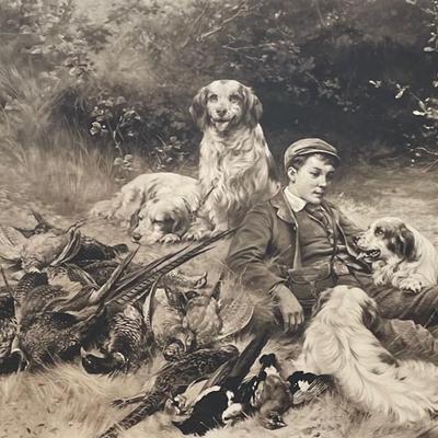 Thos Blink 1894 "The Keeper's Corncer" Signed Thomas Blink in Pencil #2