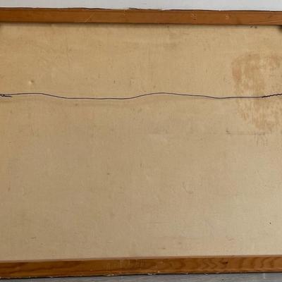 Signed Oil Painting Nine Supreme Court Judges 1963