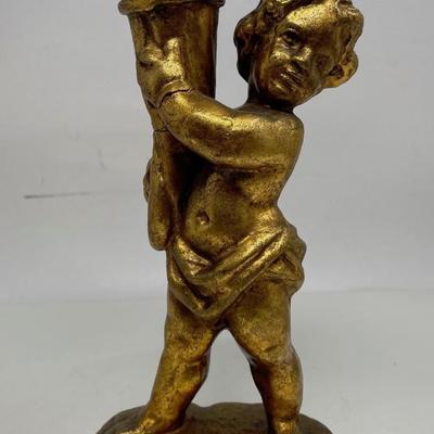Twin Cherubs in Gilt Coat