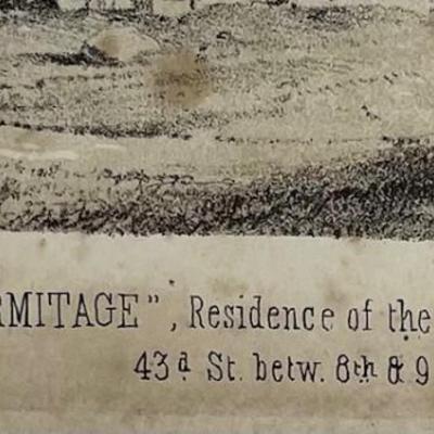 Litho, A Weingartner's Lith, "The Hermitage" Residence of the Late Samuel L. Norton