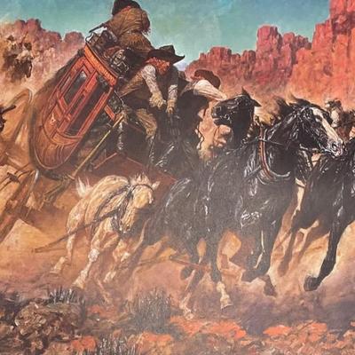 "Trouble for the Butterfield" , by Arnold Friberg N/A