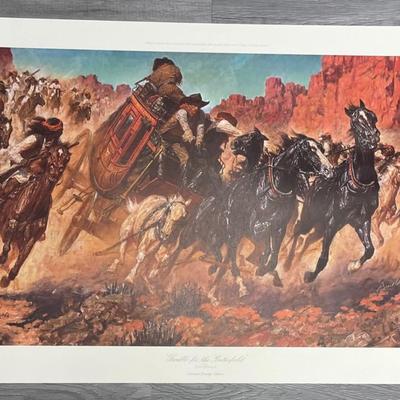"Trouble for the Butterfield" , by Arnold Friberg N/A
