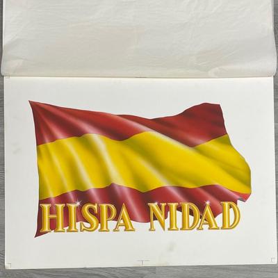 ARTIST: LAINE VAIGUR /500 Anos Bandera Espana / Hispanidad Doble - Pagina POSTER