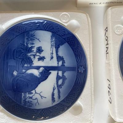 Royal Copenhagen Plates Years 1962, 1966, 1968, 1969, 1970, 1972
