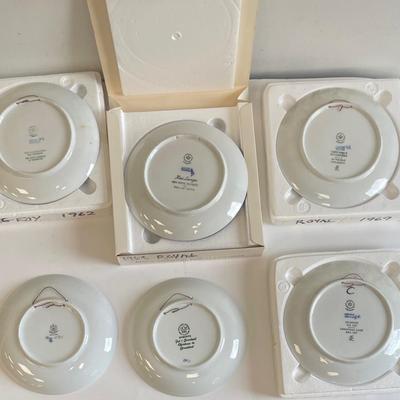Royal Copenhagen Plates Years 1962, 1966, 1968, 1969, 1970, 1972