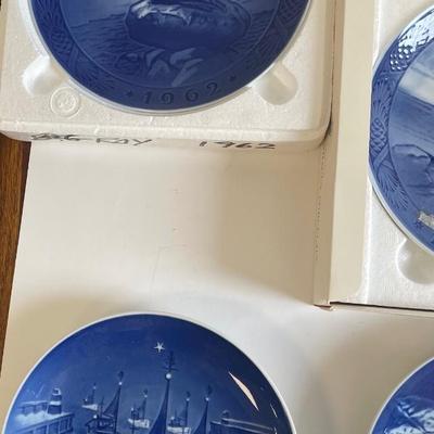Royal Copenhagen Plates Years 1962, 1966, 1968, 1969, 1970, 1972