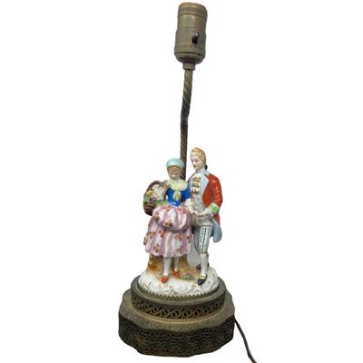 Pair Victorian Dancers Table Lamp
