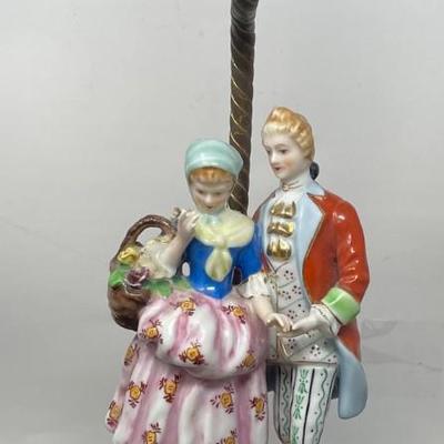 Pair Victorian Dancers Table Lamp