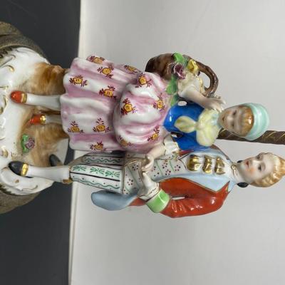 Pair Victorian Dancers Table Lamp